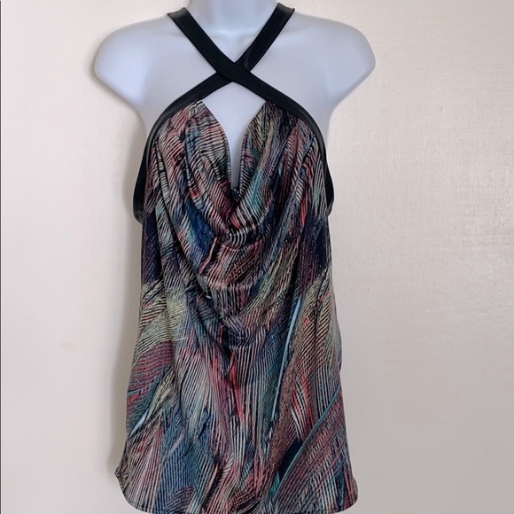 Guess halter multicolor sleeveless top Sz M - Picture 1 of 12